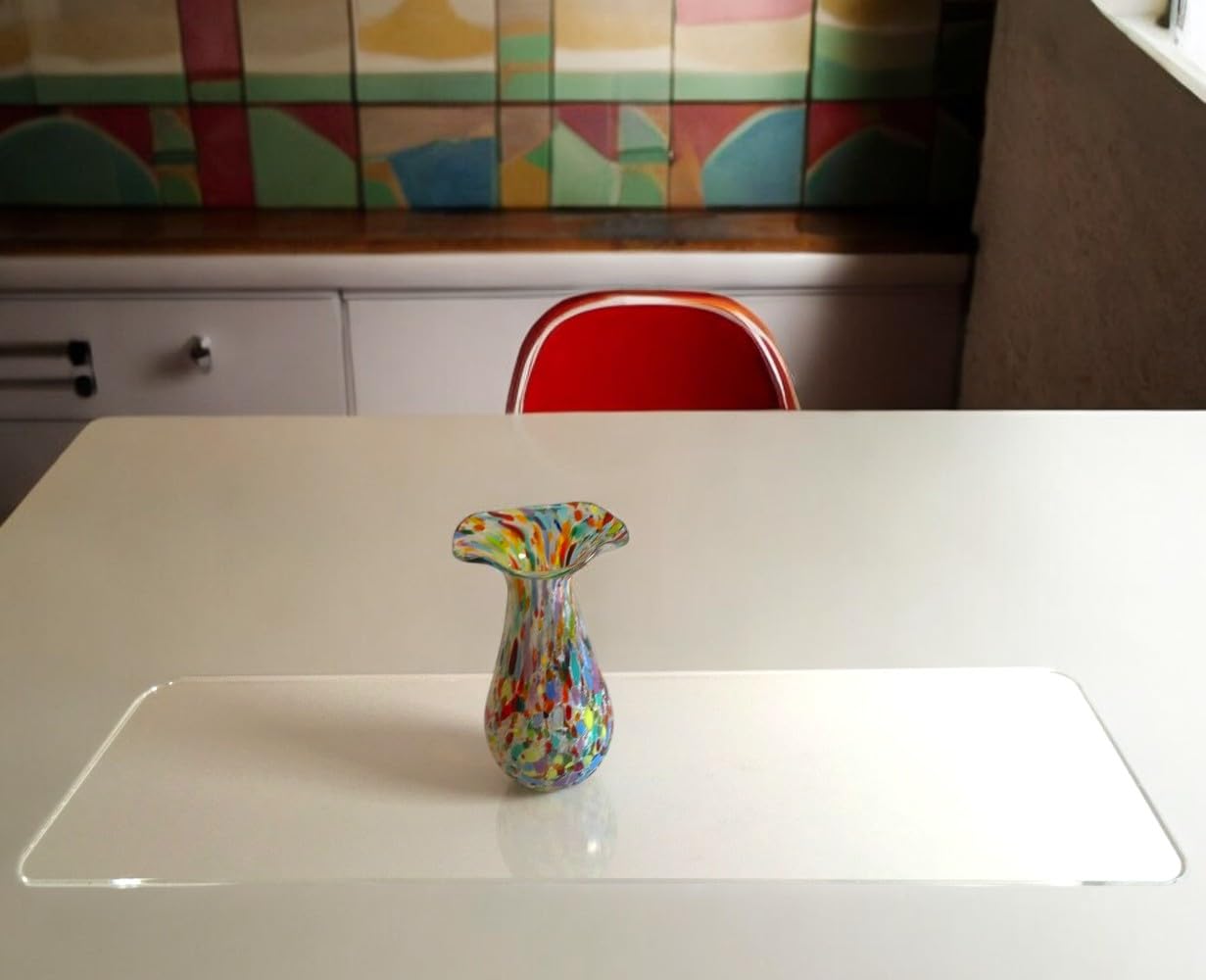 Clear Acrylic Table Runners/Surface Protectors, Rectangular, for Kitchens, Bedrooms, Dining Rooms, Any Room (58cm x 19cm)