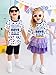 YZMI 101 Days of School Shirt for Kids Funny Cute 101 Dalmatian Tshirt for Boys Girls 101 Days of School Costume Blue Dot 4-5T