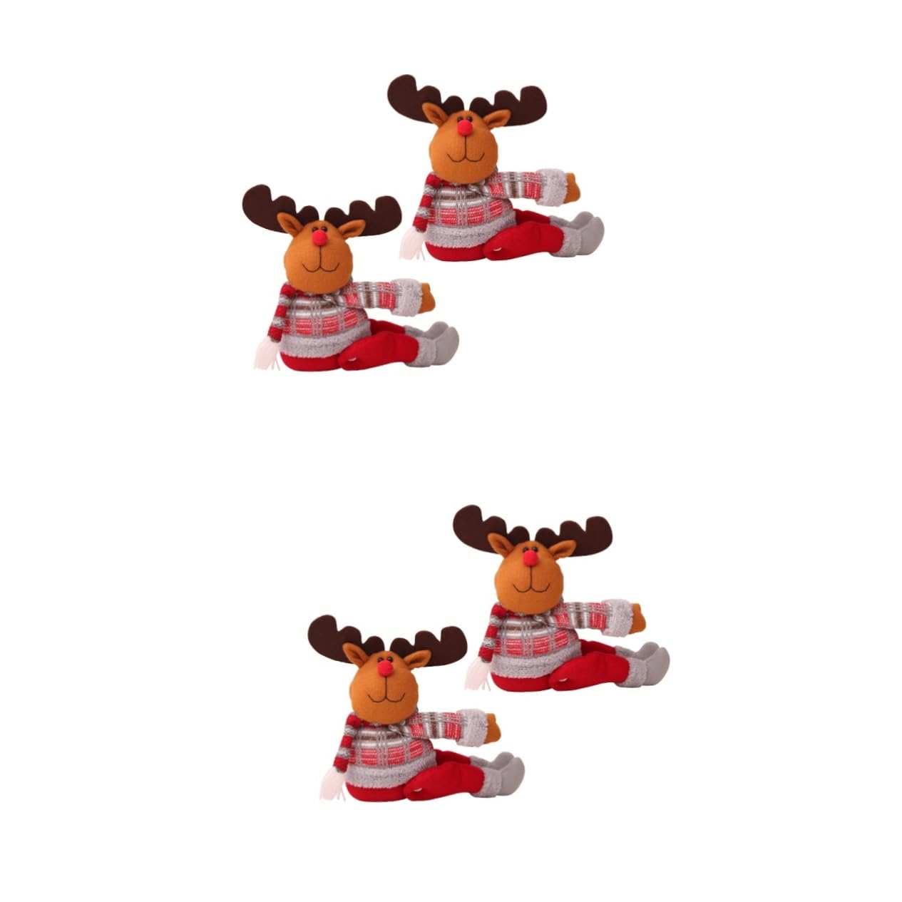 OUNONA 4 Pièces Clips de de Dessin animé Rideaux Noel Rideaux de Noel décoration du père Noël Boucle de de noël Embrasse de en Forme de Boucle pour