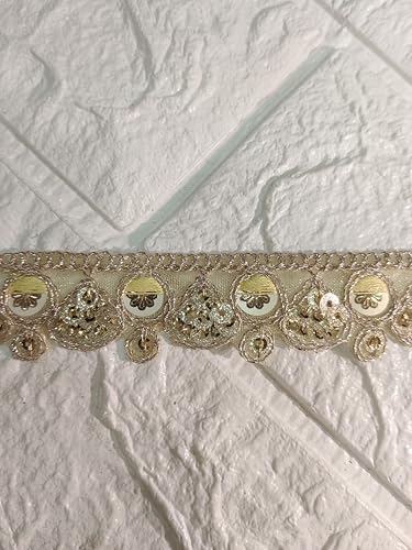 Image of Lace Border for Decorate Saree Suits Dupatta Handcraft Products Size 5 Meter (RM-LACE04-3)