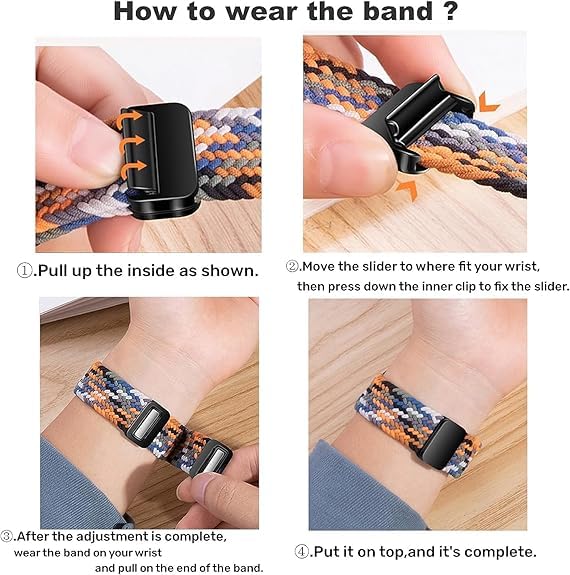 Image of Braided Nylon Band Compatible with Apple Watch 49mm /46mm /45mm /44mm /42mm /41mm /40mm /38mm | Adjustable Magnetic Clasp Strap Fit for Ultra 3 /2 /1, SE3 /2 /1 & Series 11 /10 /9 /8 /7 /6 /5 /4 /3 /2 /1