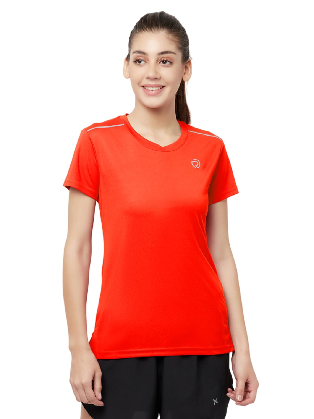 TRUEREVO Women's Reflective Performance Sports T-Shirt | Quick Dry, Breathable, Lightweight Gym wear | Stretchable Workout T-Shirt for Running, Training, Fitness, Yoga, Activewear-image-47