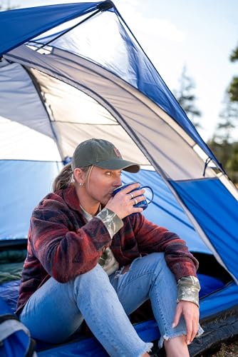 Stansport Enamel Camping Coffee Mug, 24 oz – Durable Steel Outdoor Cup for Coffee, Tea & Hot Cocoa – Lightweight Drinkware for Hiking, Backpacking, Campfire & Home Kitchen – Blue - image 4
