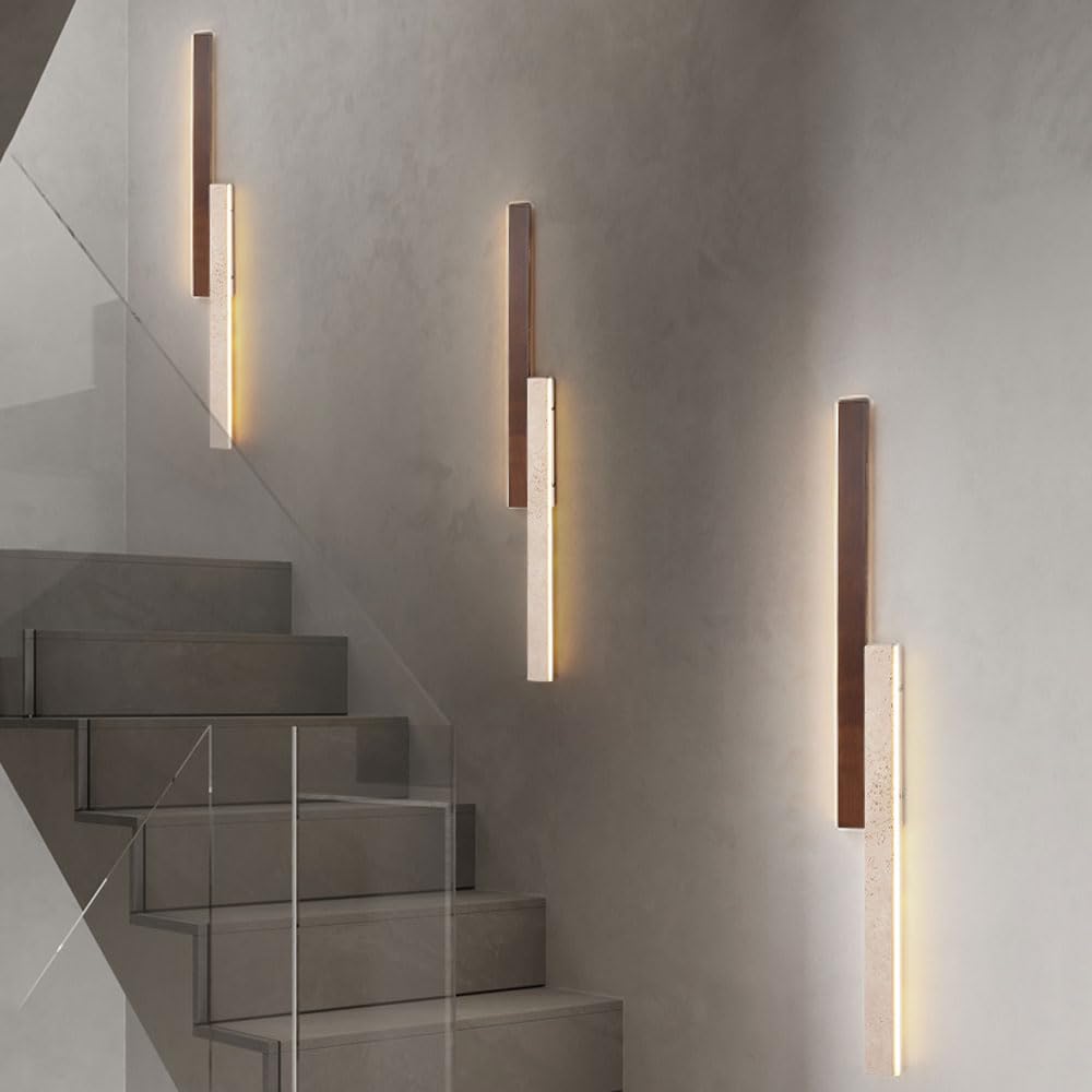 Nowoczesna lampa ścienna LED z metalu, oświetlenie pośrednie (góra/niska), 10 W, 3000 K, lampa ścienna do nastrojowego oświetlenia, idealna do salonu, sypialni lub stolika nocnego.