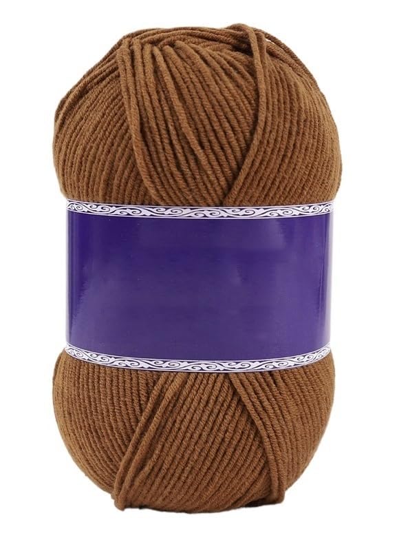 Fil peigné en coton et acrylique de haute qualité pour ouvrages au crochet