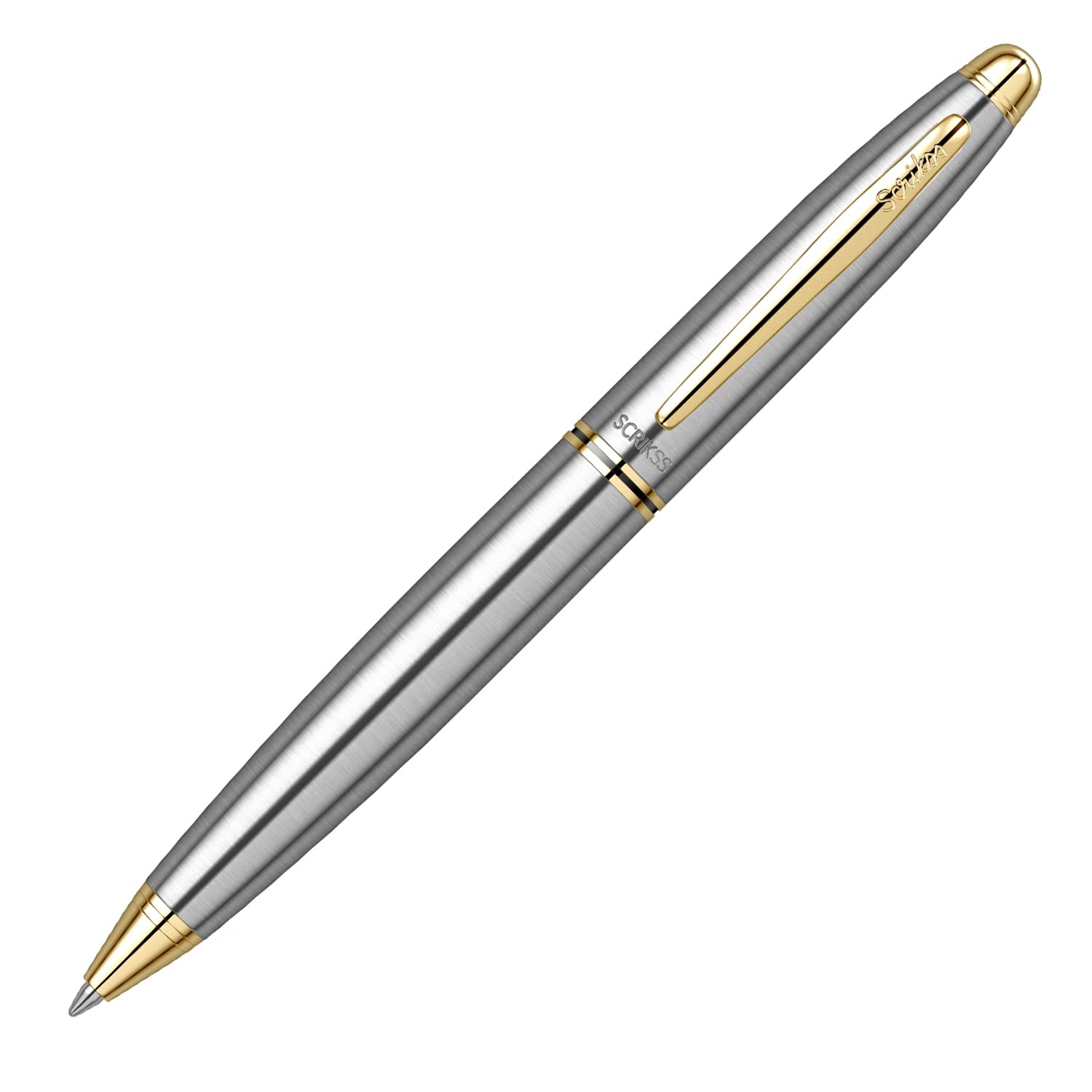 Scrikss Knight 88 Tükenmez Kalem Krom Altın