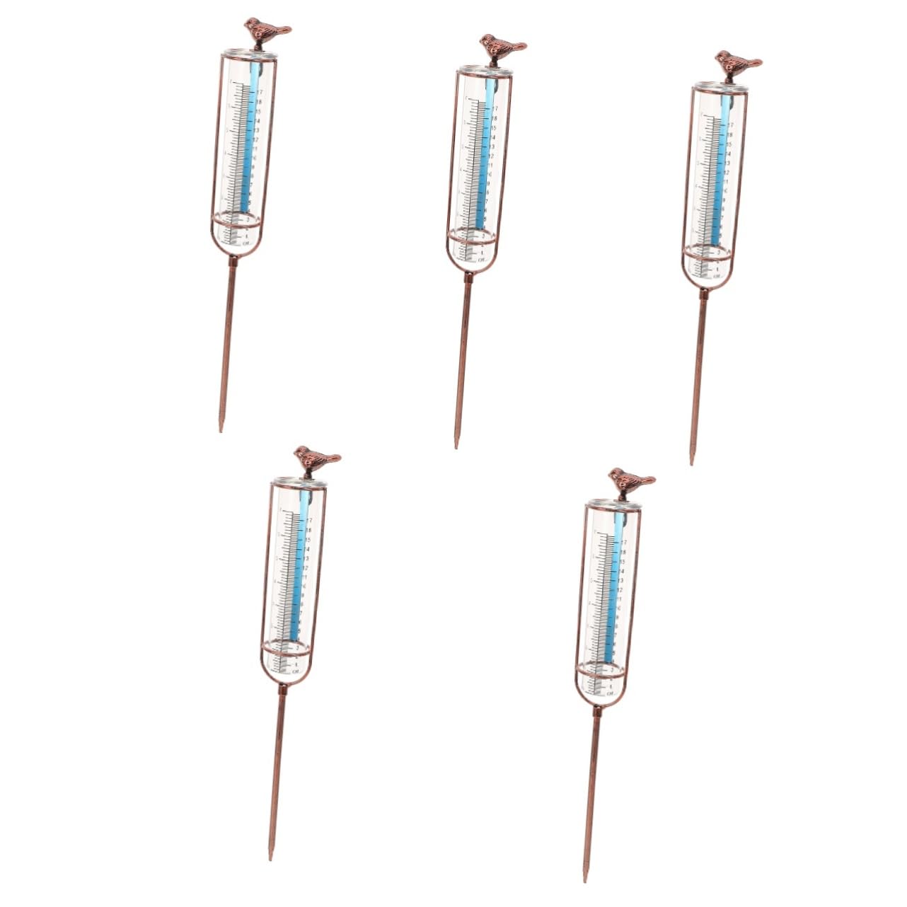 SOLUSTRE 5stücke Outdoor Regenmesser Mit Standfuß Präziser Testrohr Niederschlagsmesser Für Garten Und Langlebig Und Wetterbeständig Dichtungsring