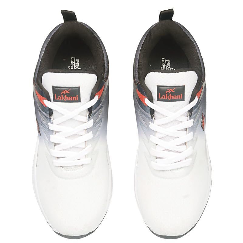 Image of Lakhani Aayushman Men's Sports Shoes with Supreme Comfort Cushioned Insole | Running Walking, Gym Training Jogging Athletics| Comfortable & Stylish| Casual & Lightweight | Lace-Up Shoes Gent's Boy's