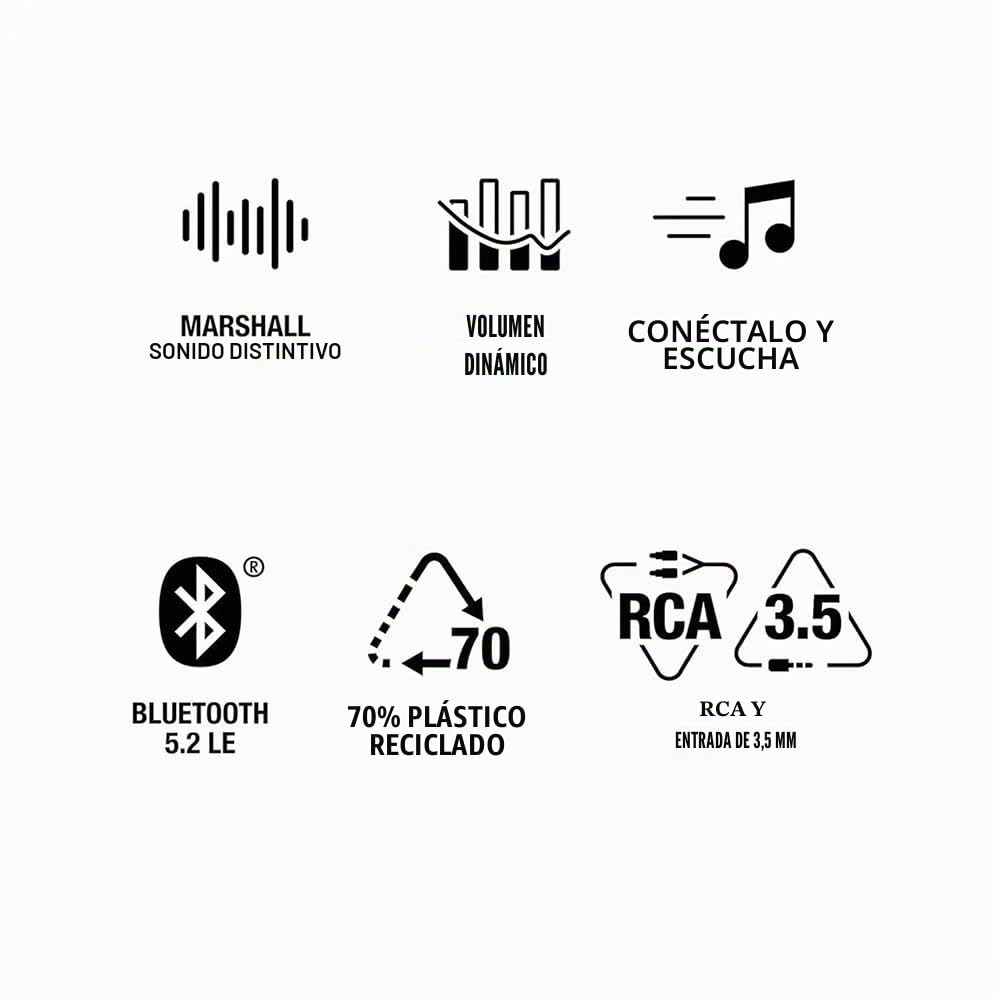 Marshall Stanmore III Altavoz Bluetooth, Negro