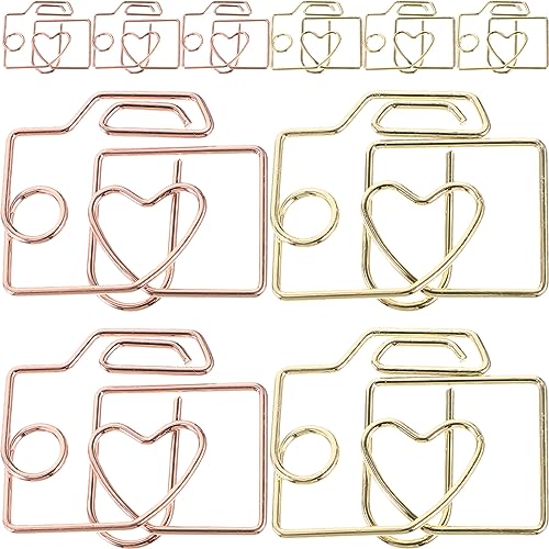 Cabilock Camera Shaped Metal Paper Clips (20 Pcs)