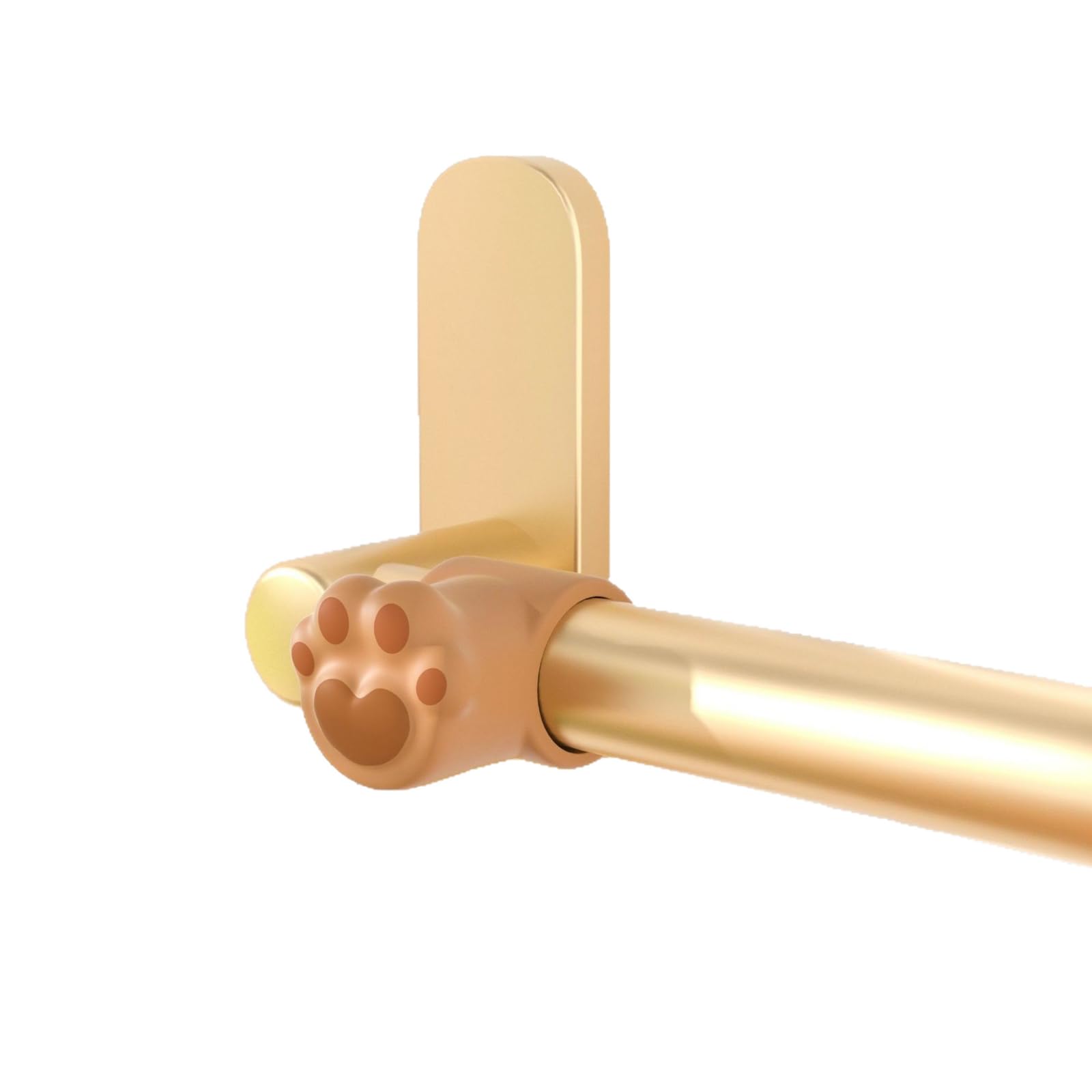 Weilwh Brown 6Pcs Lovely Cats Paws Silicone Door Stoppers Nonslip Shock Absorbing Handle Buffer Protectors For Home Decoration Handle Guard