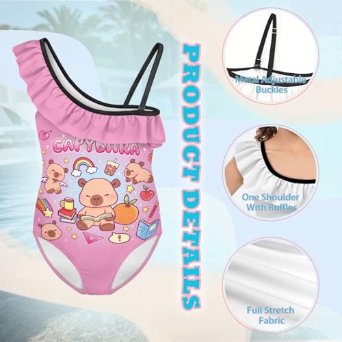 Image of Yzaoxia Girls One Piece Swimsuits Bathing Suit for Kids Swimwear 3-14Y