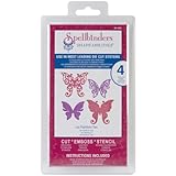 Spellbinders S4-395 Shapeabilities Les Papillions -Two, with 4 Die Templates