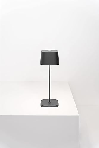 Miniatura 3 de Zafferano, Ofelia Pro - Lámpara de mesa recargable inalámbrica con controles táctiles, adecuada para interiores y exteriores, atenuador, 2700-3000