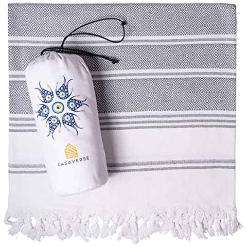 CASAVERSE Turkish Cotton Beach Towel Cover