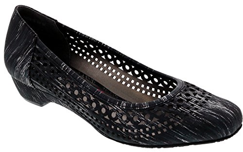 Ros Hommerson Tina Women's Casual Shoe Leather Slip-on Black Size: 11 Narrow
