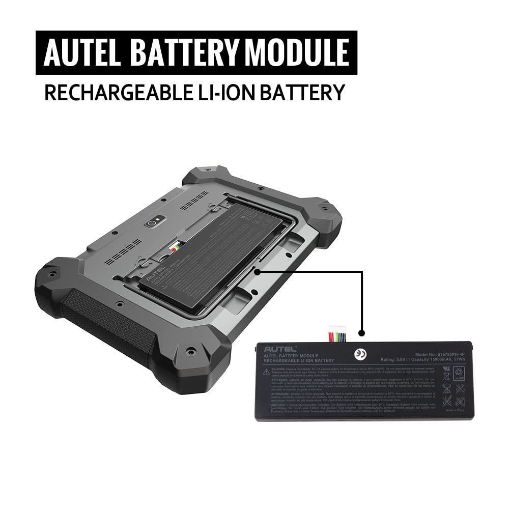 Batteria Ricaricabile Autel 515783PH-4P Per AUTEL MaxiCOM MK908 MK908P - Foto 7