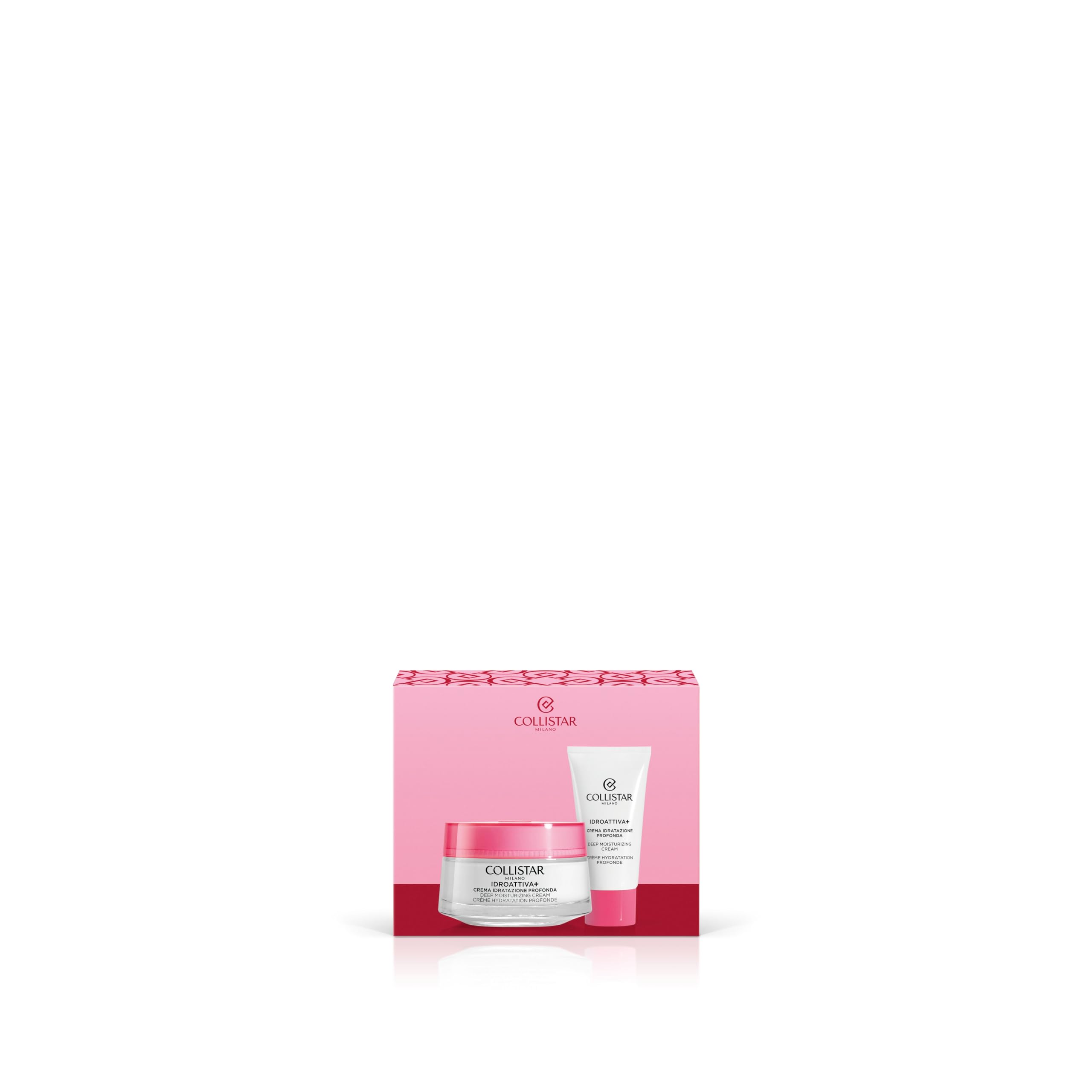 Collistar Idro-Attiva+ Cofanetto Donna , Crema di Idratazione Profonda, Ricca e Fondente, Vaso Iconico 50ml + Mini Formato 25ml, Idea Regalo per Pelle Luminosa e Morbida