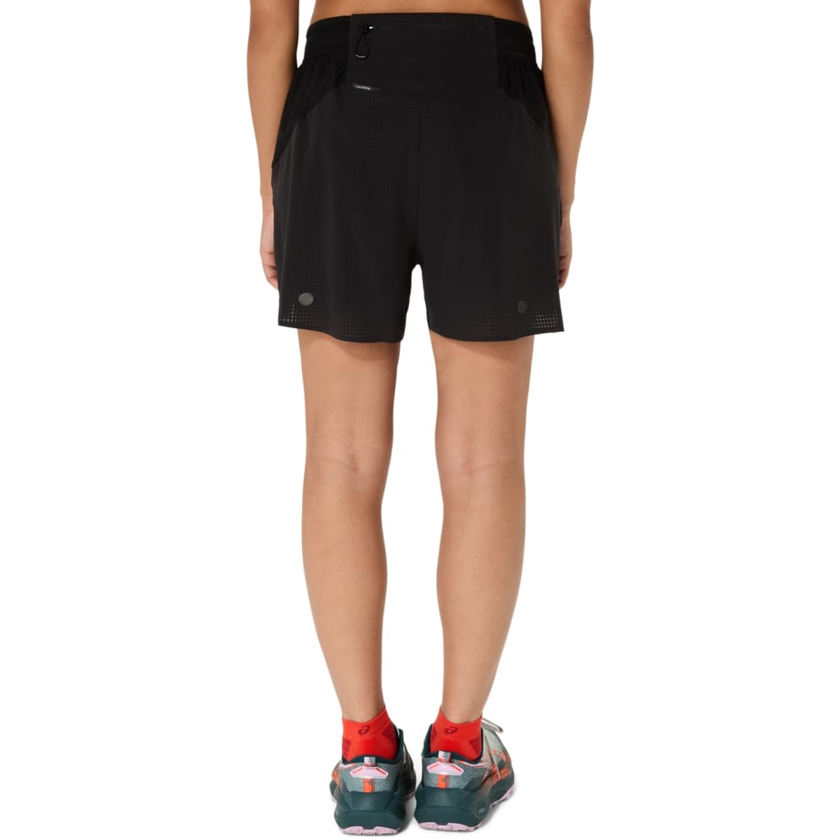 ASICS Women's FUJITRAIL ELITE SHORT Running Apparel, M, PERFORMANCE BLACK