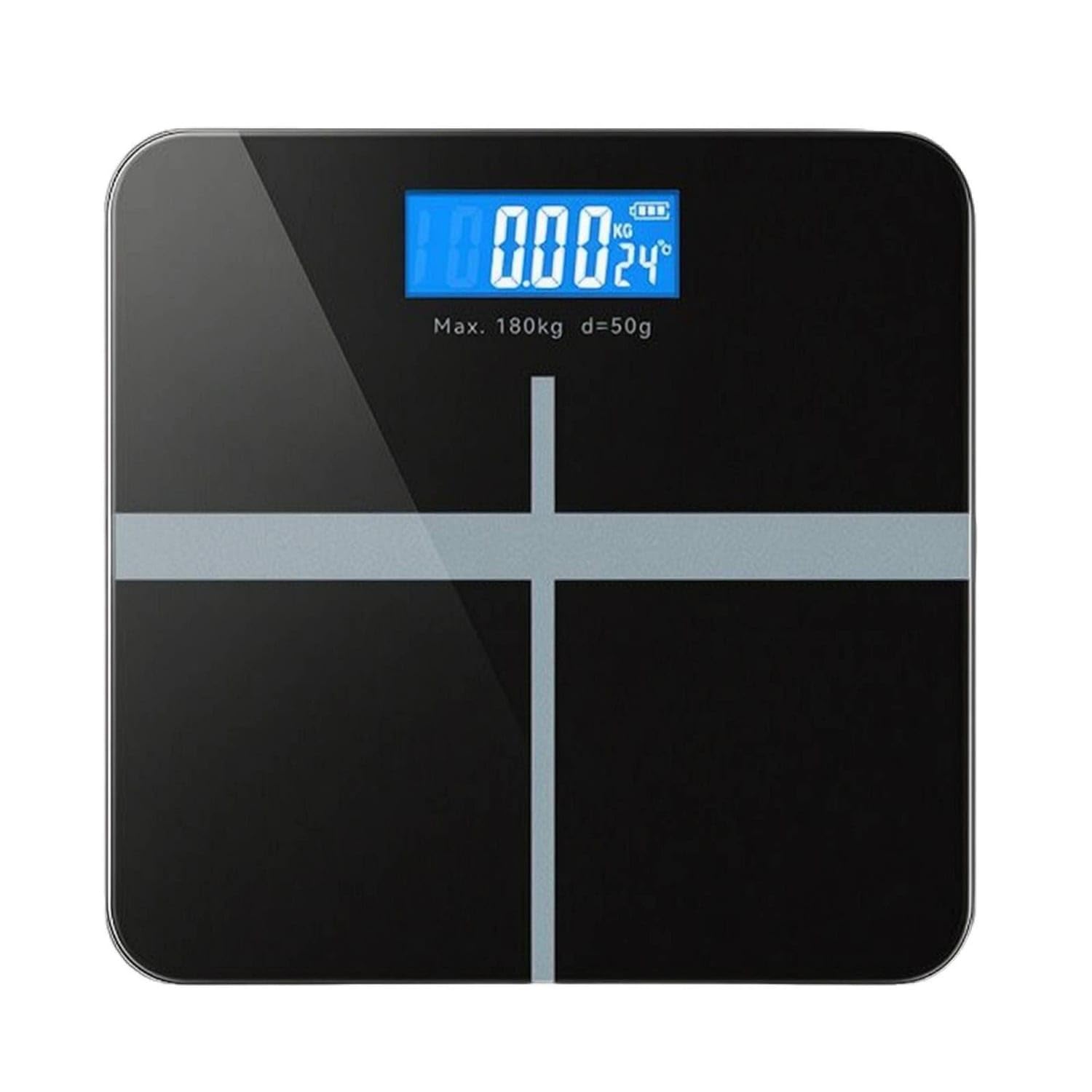 Accurate Digital Bathroom Scale Electronic Scale with Tempered Glass Platform Automatic on/Off Weighing Machine High Precision for Family, Home, Bedroom, Black, Charging-image-15