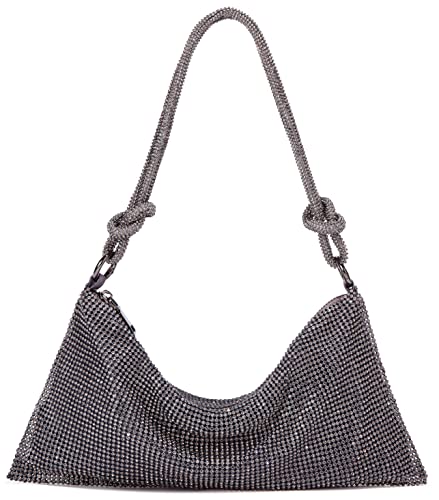 Image of Rhinestone Hobo Bag for Women Rhinestone Purses Sparkly Evening Handbag Shiny Diamond Purse for Wedding Parties 2026 | Rhinestone