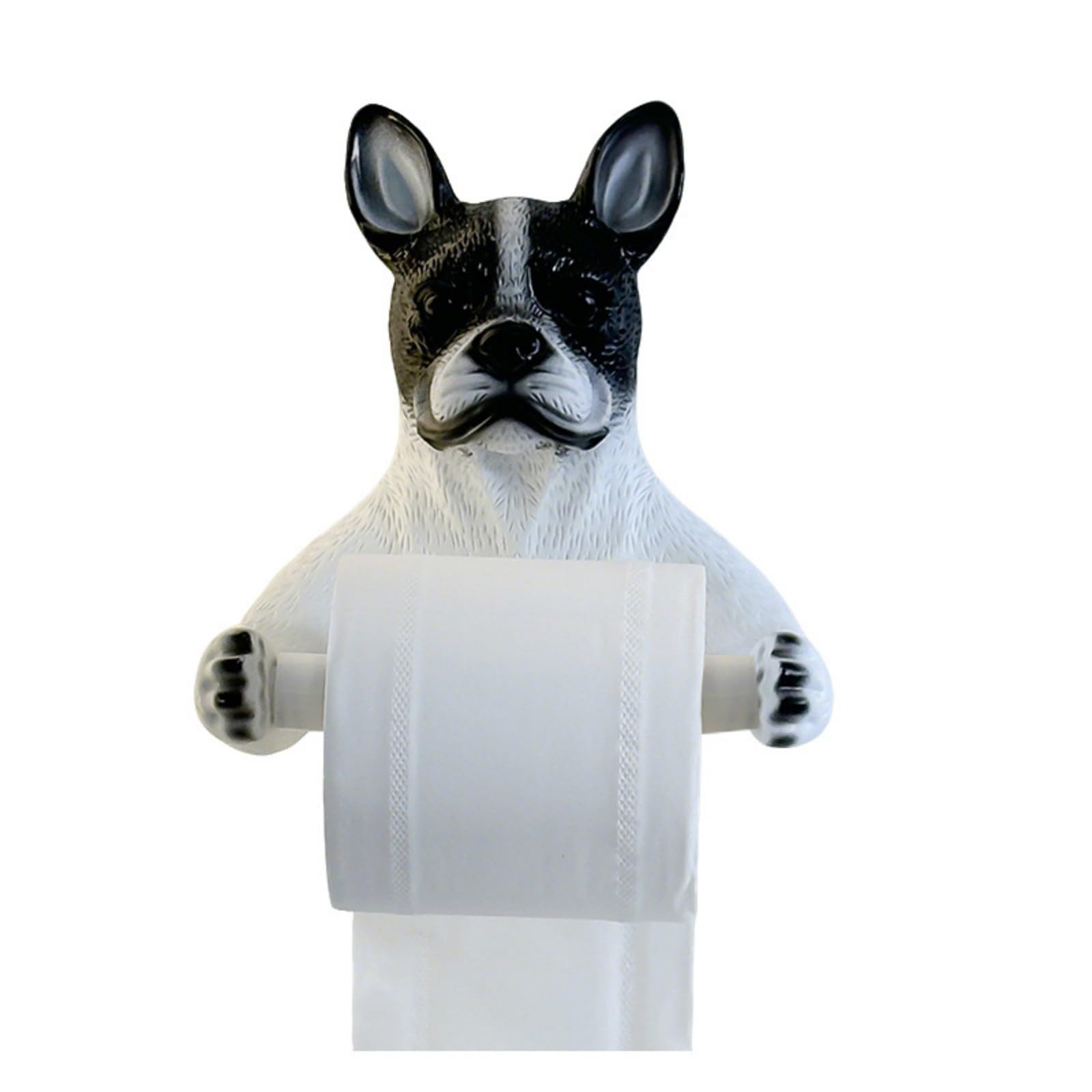 Shntig Space Saving Wall Mounted French Dog Shaped Towel Rack for Organizing Bathroom and Kitchen Towels Holder Wall Organiser