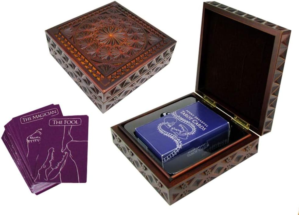 Penny Dreadful Tarot Card Deluxe Carved Wood Box Set