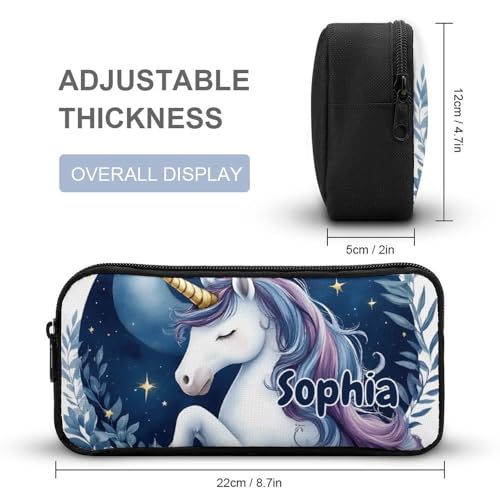 Unicorn Cloud Cute Personalized Backpack 3 Set Personalized Add Your Name School Bag with Lunch Bag Pencil Case Customized Backpack for Kids Girls Boys 6