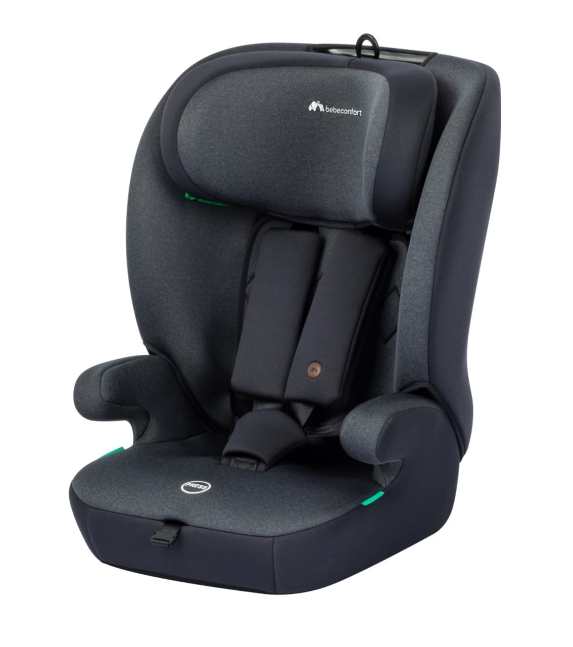 Bebeconfort Grow i-Safe - Asiento infantil para bebé de 9 a 36 kg, 15 M-12 J, 76 – 150 cm, elevador de asiento infantil, seguridad R129, protección contra impactos laterales, 11 posiciones para