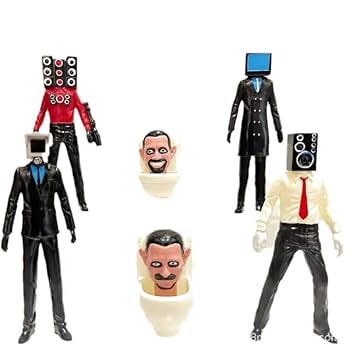 Amazon.co.jp: スキビディトイレ フィギュア 6体 スキビティ