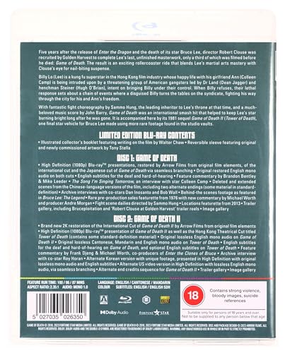 Game of Death Limited Edition Blu-ray finies les versions tronquées