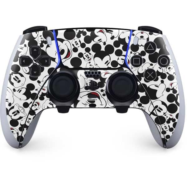 Skinit Decal Gaming Skin Compatible with PS5 DualSense Edge Pro Controller - Officially Licensed Disney Mickey Mouse Logo Pattern Design