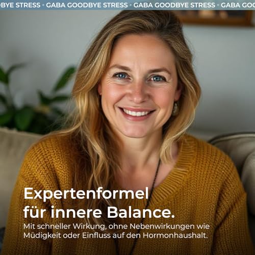 yuicy® Goodbye Stress Gaba mit L-Theanin und Zitronenmelisse - weniger Stress, mehr Fokus und Gelassenheit - L Theanin Gummibärchen statt Kapseln - 100 mg Gaba - 60 Stück