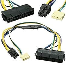 GinTai 12" Main 24-Pin to 6-Pin PSU ATX Power Adapter Cable 18AWG Replacement for HP Z230 Z220 18E4/ EliteDesk 800 G1 13-inch/SFF MT TWR Series 4000 6005 8300 ProDesk 600 G1