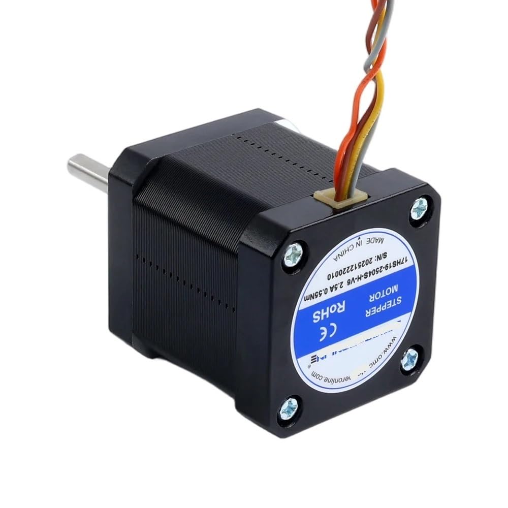 For STEPPERONLINE Nema 17 Motor Paso A Paso De Alta Temperatura 38mm Φ5mm Eje De Corte D 55Ncm 42 Pasos Aislamiento Clase H 180C Y Conector