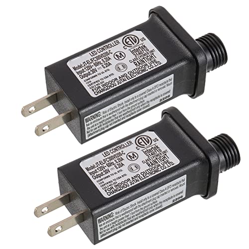 SIGANDG 30V 6W LED�ψ�������p�N���X2�d��LED�R���g���[���[ 8�̃��[�h���� �N���X�}�X�X�g�����O���C�g ��C���������� IP44�h����d���ψ���(2��)