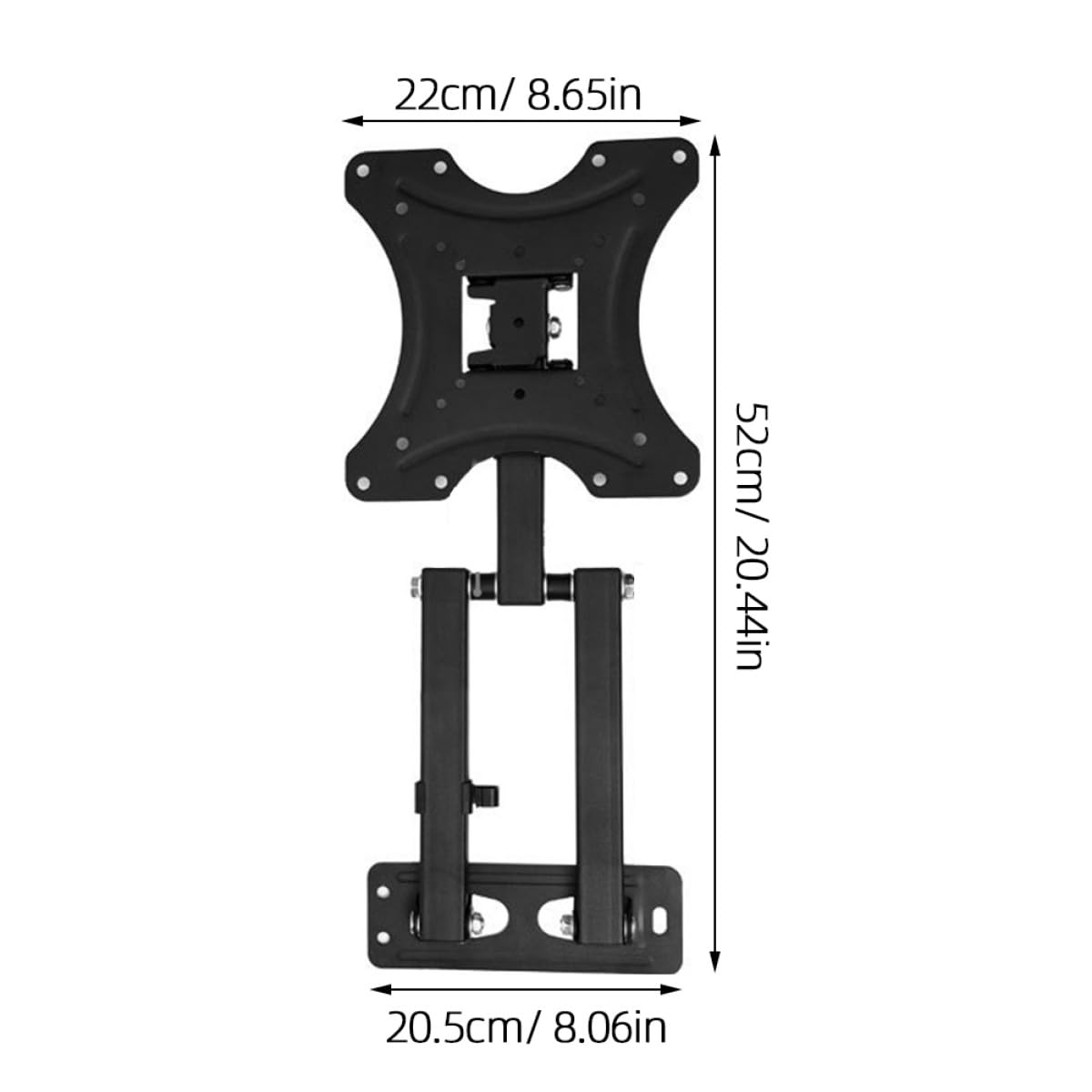 Supporto Parete Tv Lcd Da Supporto Muro Tv Regolabile e Girevole Staffa in Acciaio Compatibile Livella Bolla Per Installazione Facile
