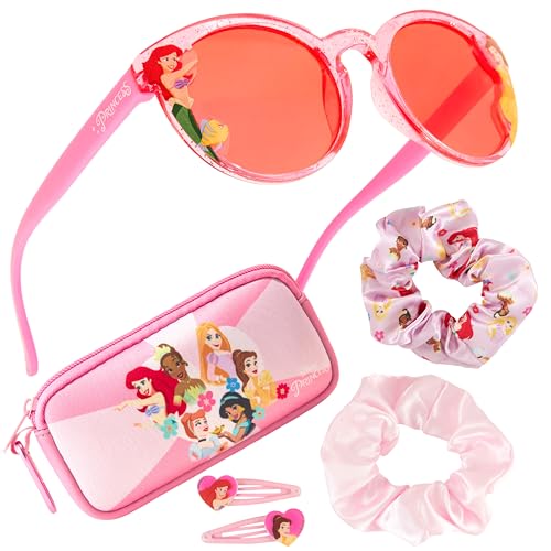 Ya en mundofriki.es: Disney Set de Gafas Sol Niña con Protección UV, Estuche y Accesorios para el Cabello - Regalos para Niñas (Rosa Princesa)