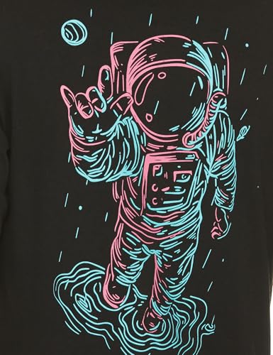 Image of Noble Monk Men's Round Neck Half Sleeve Oversized Printed Tshirt