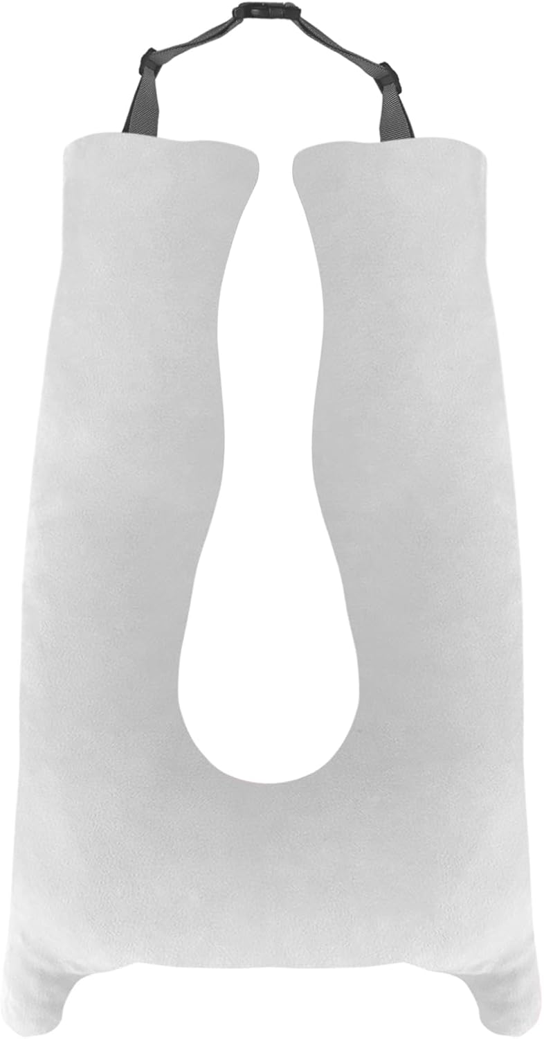Almohada de viaje para niños con espuma viscoelástica gris