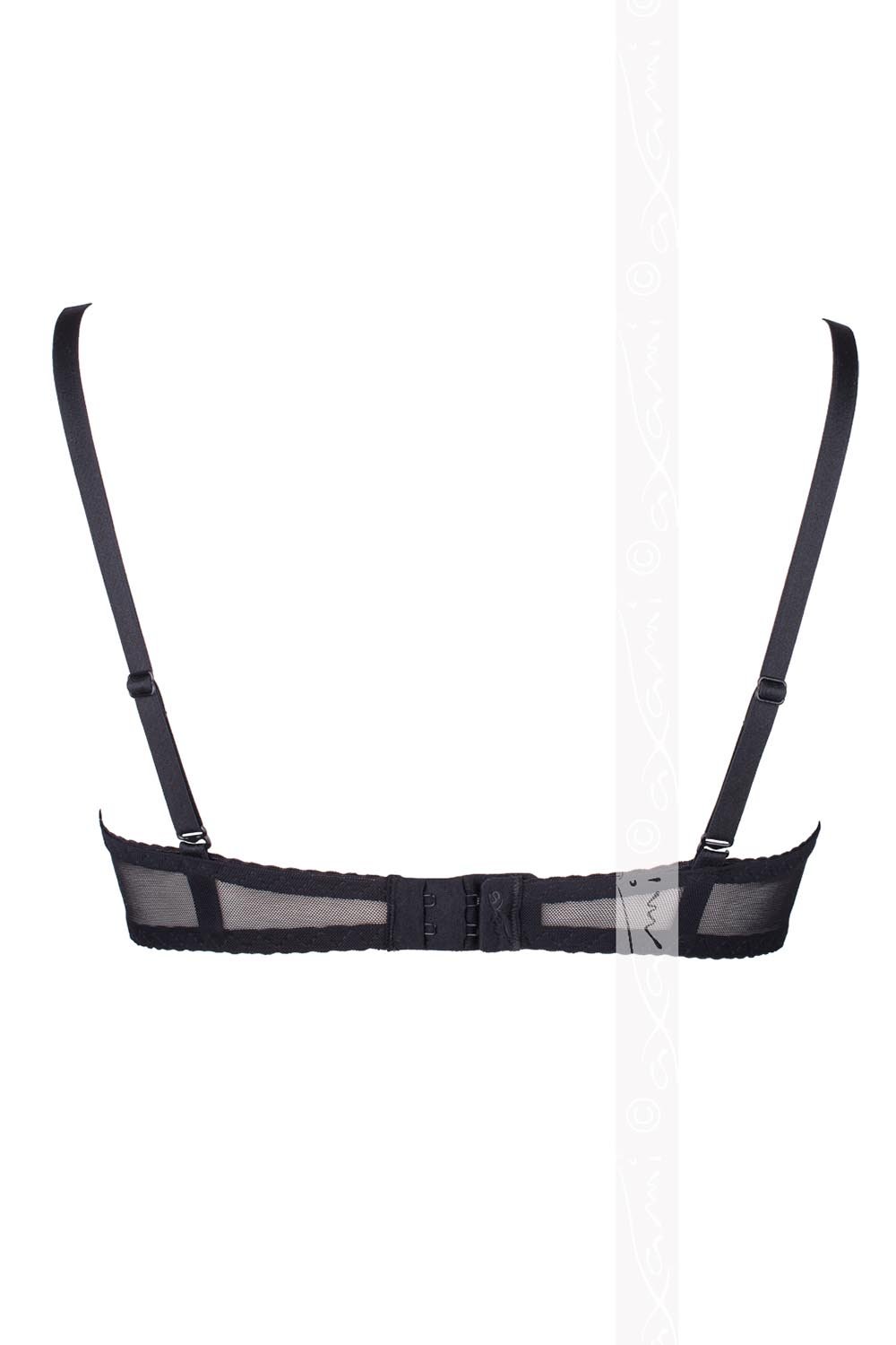 Axami V-5891 Meteorite Sexy Soutien-Gorge Redresse Seins – Fabriqué en UE, Noir-Dore,90D