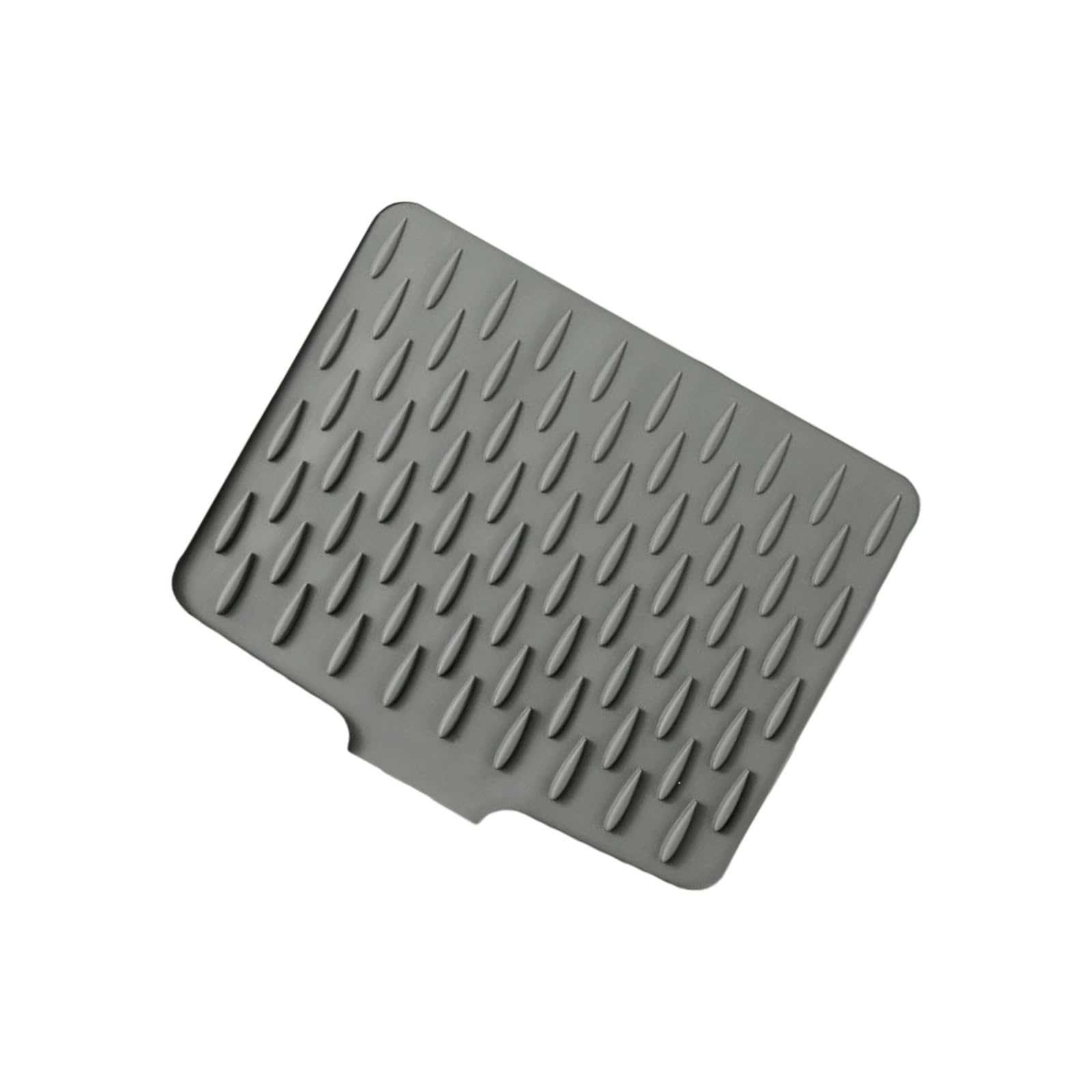 Yhplxyuus Sloped Silicone Countertop Drying Mat Nonslip Kitchen Drainage Pad for Dishes Utensils Silicone Draining Mat Countertop Sloped