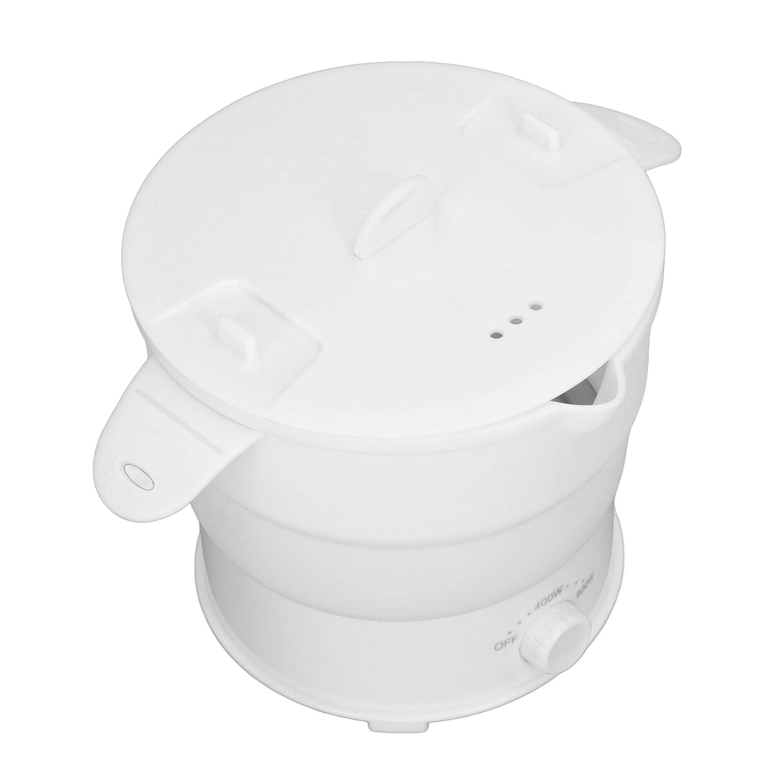 electric hot pot cooker, portable hot pot cooker 1.2l collapsible uniform heating for home for office eu plug 220v