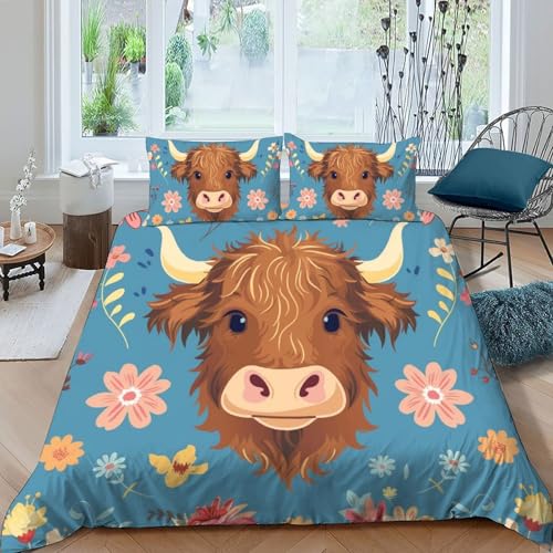 Housse de couette bétail mignons pour une chambre à coucher douce et cocooning
