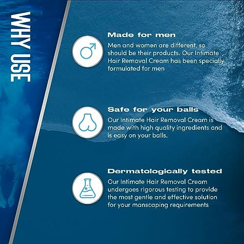 Image of Bold Care Intimate Hair Removal Cream for Men - Fast & Painless, Soothing for Unwanted Coarse Pubic Hair, Suitable For All Skin Types - Pack of 3