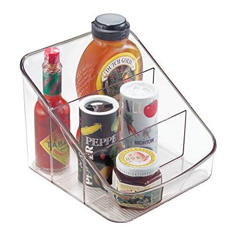 iDesign 59830 Clear Spice Rack with 3 Compartments Cover