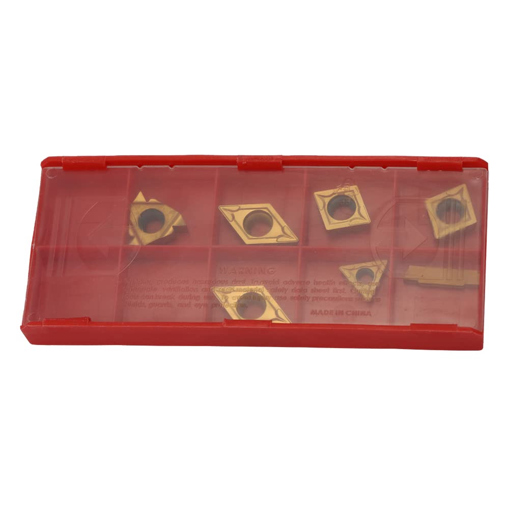 Herramienta de Torneado, Mulcort 21 piezas Cincel Giratorio Kit, multifunción VHM Insertos Soporte Barra de perforación con llaves para herramientas de torno