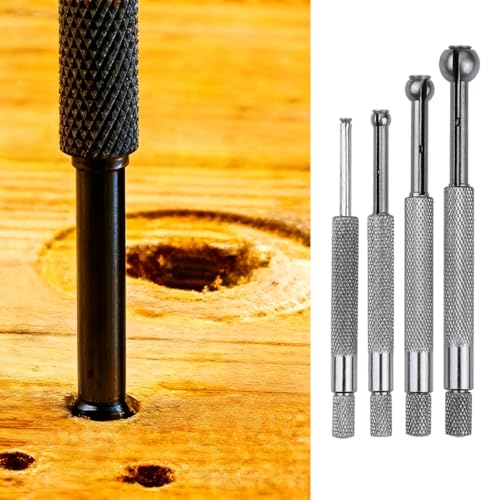 Fasizi 4-teiliges Bohrungsmessgerät-Set, 3–13 Mm, Bohrungsmesswerkzeug Mit 4 Größen Zum Messen Von Löchern, Kleinen Löchern, Schlitzen, Nuten
