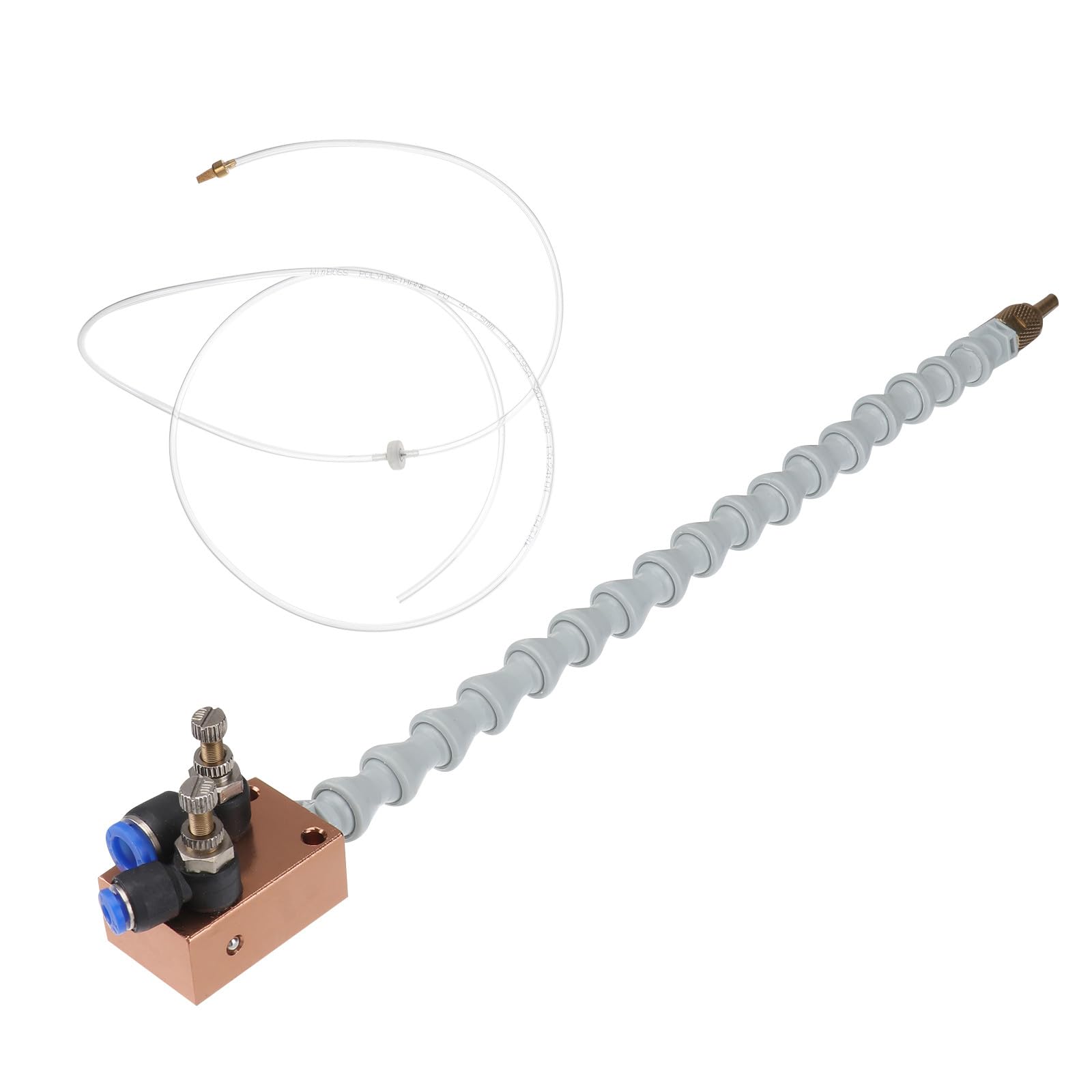 Boquilla de Lubricación para Torno Cnc 8 MM Sistema de Pulverización de Refrigerante de Niebla Ajustable Accesorio para Fresado y Taladrado Compatible Tubería Color Aleatorio