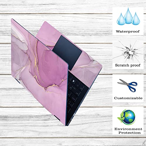 Image of Marbel D12 Top+Wrist Pad Vinyl Laptop Skin /Sticker /Cover for 13 to 13.3 Inches Laptops Laminated-Removable-HD Quality Compatible for Hp-Dell-Sony-Lenovo-Asus etc.(13x9.2 Inches)